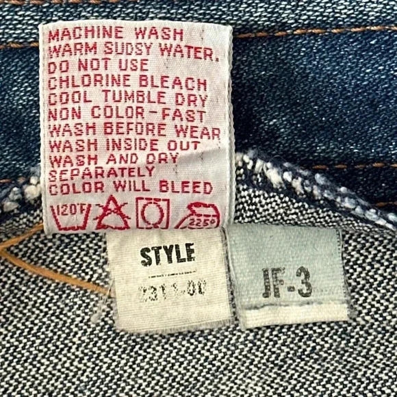 Vintage 80s Jordache Jeans Mens 34 x 27 Horse Head Straight Leg Faded Denim - Picture 11 of 16